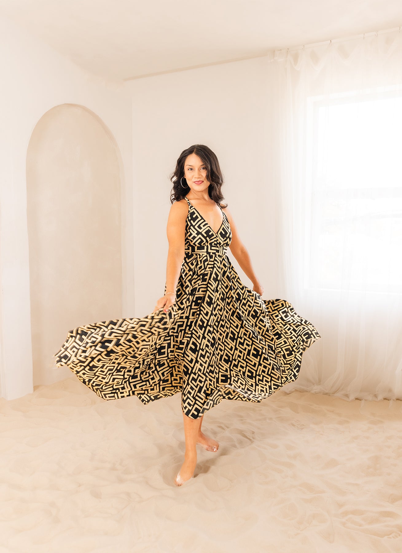 The Vacation Dress Global Print